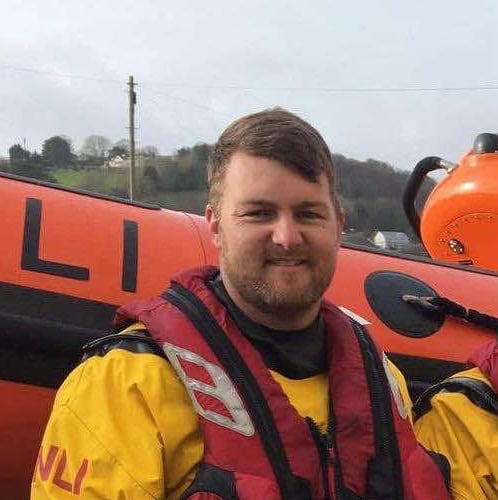 Teignmouth RNLI volunteer helm James Stoyle